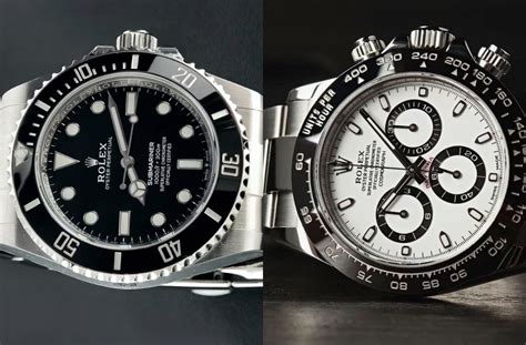 rolex daytona vs submariner|clean 126500.